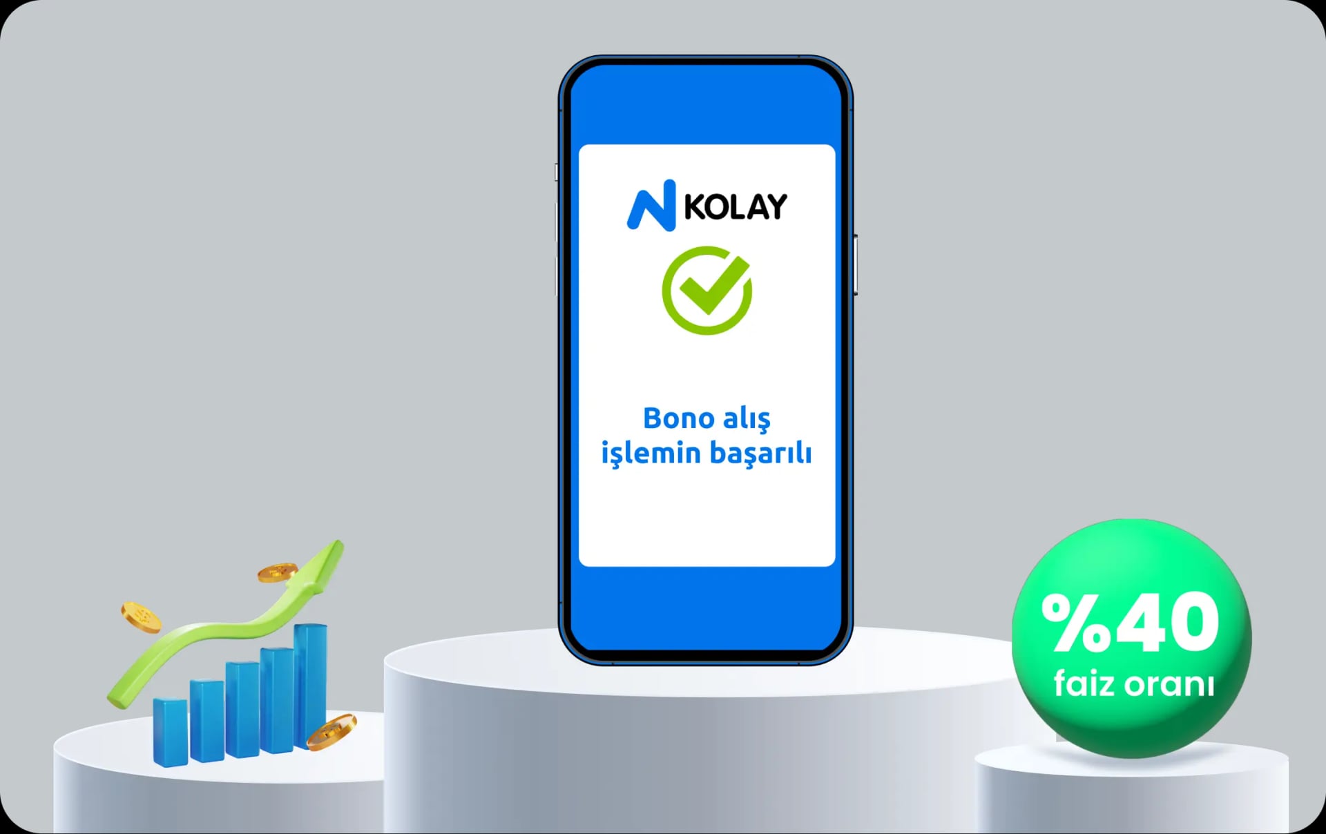 N Kolay mobil ile herkese koşulsuz, şartsız yüksek faizi gösteren görsel