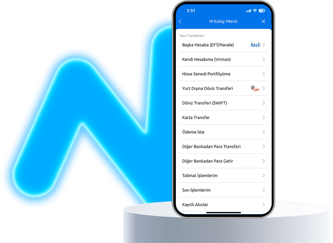 N Kolay Mobil menü görseli