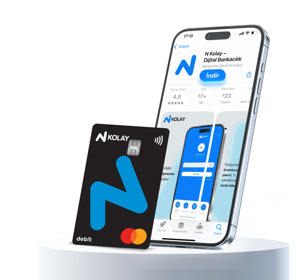 N Kolay dijital bankacılık ve kart görseli